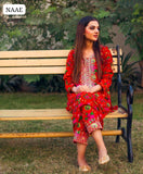 Summer Soft Swiss Lawn Front Gala Daman Tilla & Mirror Embroidered Work Shirt With Swiss Lawn Tilla Embroidered Work Trouser 2Pc Dress