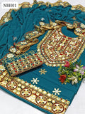 Soft Lawn Computer Multi Aari Gala Boti Daman Embroidred Work Shirt With Same Colour 4 Side Boder Heavy Embroidred Chiffon Dupatta And Same Colour Heavy Embroidred Trouser 3Pc Dress