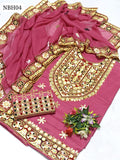 Soft Lawn Computer Multi Aari Gala Boti Daman Embroidred Work Shirt With Same Colour 4 Side Boder Heavy Embroidred Chiffon Dupatta And Same Colour Heavy Embroidred Trouser 3Pc Dress