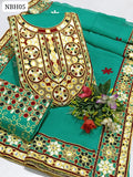 Soft Lawn Computer Multi Aari Gala Boti Daman Embroidred Work Shirt With Same Colour 4 Side Boder Heavy Embroidred Chiffon Dupatta And Same Colour Heavy Embroidred Trouser 3Pc Dress