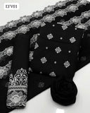 Khaadi Net Fabric Beautiful Boti Work Shirt With Khaadi Net Cut Border Work Duppata And Lawn Plain Trouser 3Pc Dress