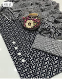 Cotton Fabric Ajruk Handmade Block Print Shirt With Cotton Ajruk Block Print Dupatta And Cotton Ajruk Handmade Block Print Trouser 3Pc Dress