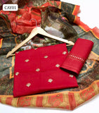 Monar Lawn Fabric Front Embroidery Work Shirt With Monar Lawn Digital Dupatta And Monar Lawn Embroidery Trouser 3pc Dress