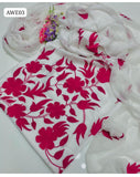 Chiffon Fabric Ari Pata Daman Embroidery Work Shirt And Dupatta 2Pc Dress