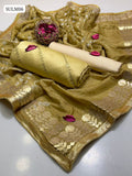 Shamoz Silk Fabric All Over Sequence Tilla And Sitara Charri Work Shirt With Soft Silk Original Chunri Dupatta With Heavy 4 Side Pasting Gotta Border & Lass Self Embroidery And masuri Trouser 3Pc Dress