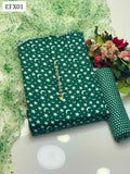 Lawn Print Shirt With Net Digital Print Dupatta And Lawn Print Trouser 3Pc Dress