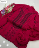 Chiffon Fabric Pika Mkadi Jal Embroidered Work Shirt And Chiffon Embroidered Dupatta 2Pc Dress
