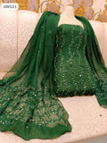 Chiffon Fabric Dory Satara Embroidered Work Shirt With Chiffon Embroidered Work Dupatta 2Pc Dress