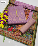 Monar Lawn Fabric Beautiful Stuff Banarsi Shemry Monar Shirt With Beautiful Digital Printed Monar with Tilla Linings Duppata And jamavar Trouser 3Pc Dress