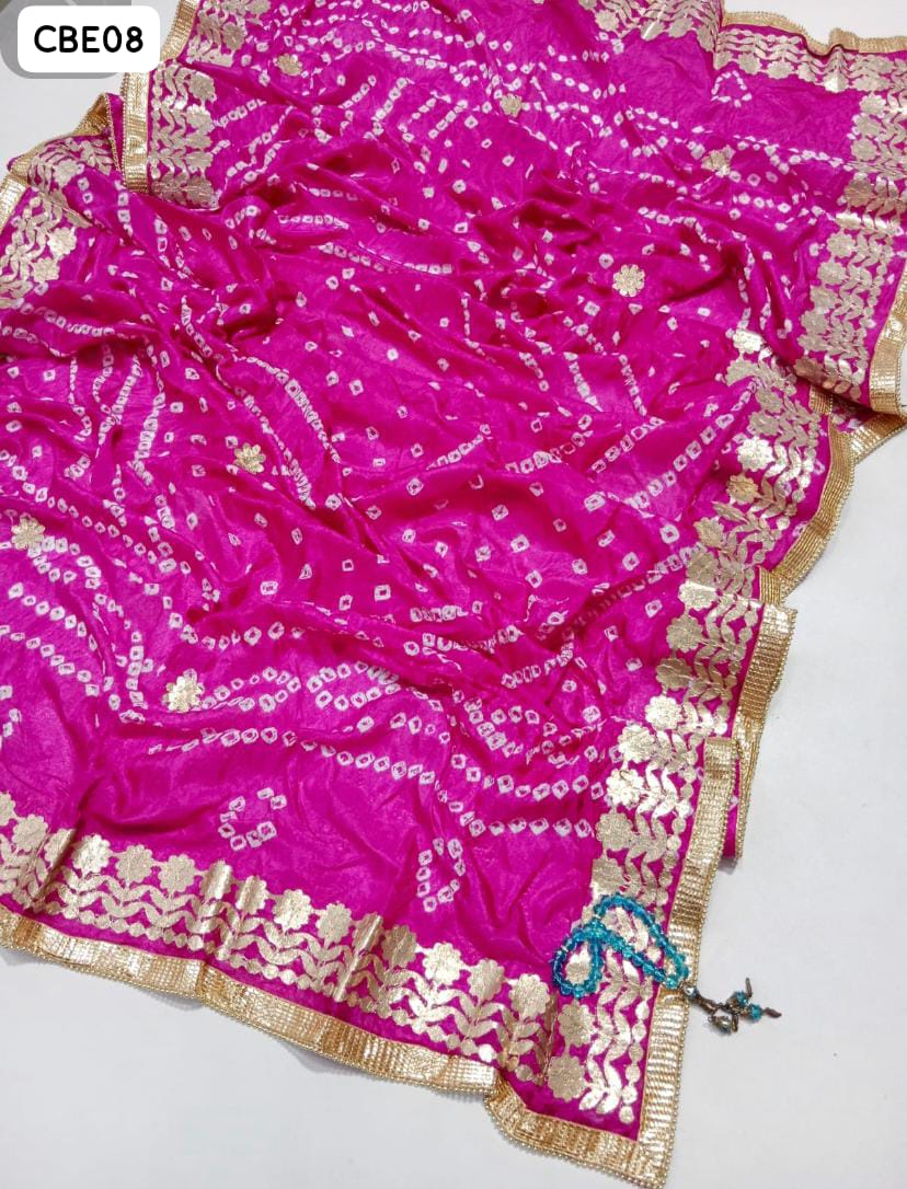 Pure Indian Chonri Silk Gota work Dupatta