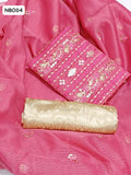Rashian Net Fabric Full Embroided Thread work with Sequence Fancy Jaal Work Shirt With Same Colour Embroided Botti Rashian Net Dupatta And Skin Contras Jamawar Trouser 3Pc Dress