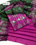 Linen Fabric T&d Shirt And Dupatta With Plain Trouser 3pc Suits