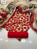 Monar Lawn Fabric Digital Print Shirt With Digital Print Monar Duppata And Kataan Plain Trouser Along 3 Pc Dress