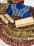 Raw Silk Fabric Mirror Work Shirt With Chonri Silk Dupatta And Masori Trouser 3pc Dress With Khussa