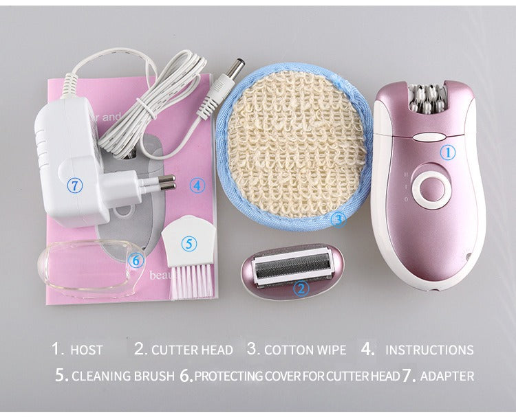 Kemei KM-2068 Electric Rechargeable Woman Hair Remover for Body