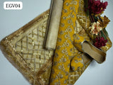 Chiffon Nag Jaal Work Shirt Along Net Same Dori Work Dupatta With Masoori trouser 3pc With khussa
