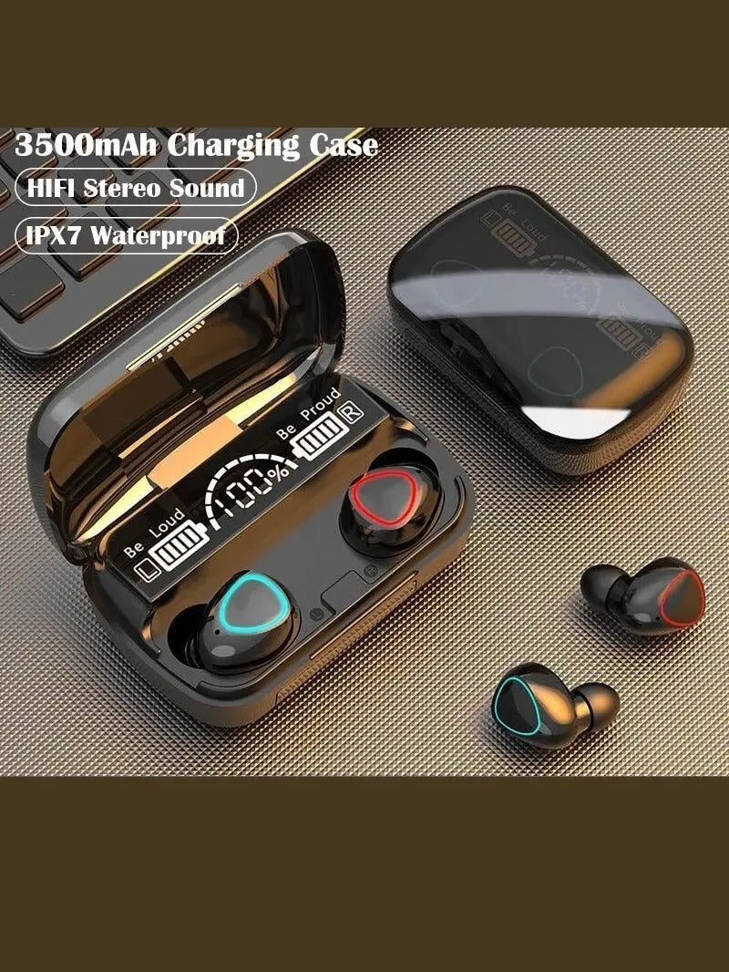 TWS M10 Earbuds Bluetooth 5.1 Earphones 3500mAh Charging Box Wireless Stereo Headphones Sports Waterproof Earbuds Headsets With Microphone-BE17964/BR584