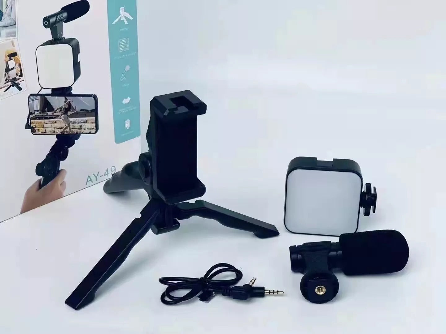 AY-49 Video-Making Kit Vlogging Tripod