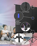 Projector Screen with Stand 100 inch - Indoor and Outdoor Projection Screen for Movie or Office Presentation - 16:9 HD Premium Wrinkle-Free Tripod Screen for Projector with Carry Bag and Tight Straps