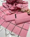 Khadi Cotton Fabric Plain Shirt With Khadi Cotton Laining Dupatta And Khadi Cotton Plain Trouser 3Pc Dress With Button