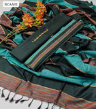 Sussi Khaddi Silk Fabric Plain Shirt And Leining Trouser With Beautiful Shawl Dupatta 3Pc Dress With Beautiful Nik line