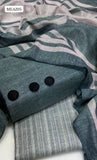 Khadi Cotton Fabric Plain Shirt With Khadi Cotton Laining Dupatta And Khadi Cotton Laining Trouser 3Pc Dress With Button