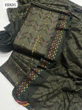 Khaadi Cotton Fabric Bindi Style Shirt With Khaadi Multi Colours Dupatta And Khaadi Cotton Plain Trouser 3Pc Dress