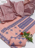 Soft Khaadi Fabric Antique Computer 9Mm Gala Bail Daman Work Shirt With Khaadi Same Colour Battiq Print Dupatta And Same Colour Embroidery Trouser 3Pc Dress