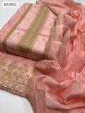 Paper Cotton Fabric Computer Cross Stitch Work Shirt With Paper Cotton Embroidered Dupatta 2Pc Dress