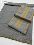 Paper Cotton Fabric Computer Cross Stitch Work Shirt With Paper Cotton Embroidered Dupatta 2Pc Dress