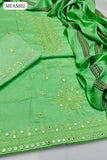 Sussi Fabric Karahi 9Mm Computer Work Shirt With Self Jourcard Shawl Dupatta And Sussi Karahi 9Mm Computer Work Trouser 3Pc Dress