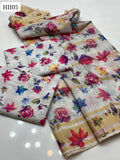 Monar Swiss Lawn Fabric Digital Print Shirt And Digital Print Trouser Along With Digital Print Chiffon Duppata 3 Pc Dress