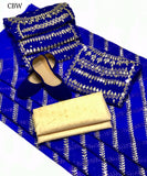 Chiffon Fabric Mirror Work Shirt With Chiffon Embroidery Dupatta And Masori Trouser With Khussa 3pc Dress