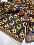 Monar Lawn Fabric Digital Printed Shirt With Special Border Print Premium Quality Chiffon Digital Printed Dupatta And Monar Lawn Digital Printed Trouser 3Pc Dress