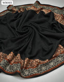 Light Weighted Pashmina Fabric 4 Side Border Diamond Shawl