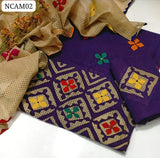Khaadi Hand Made Applic Daman Embroidery Work Shirt With Cotton Net Applic Work Dupatta And Khaadi Hand Made Applic Trouser 3Pc Dress