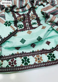 Shamray Sussi Fabric Karahi Cross Stitch Ari Work Shirt With Shamray Sussi Malti Chadder Dupatta And Shamray Sussi Embroidered 3pc Dress