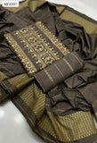 Sussi Fabric Karahi Cross Stitch 9Mm Computer Work Shirt And Self jucard Shawl Dupatta And Sussi Self jucard Trouser 3Pc Dress