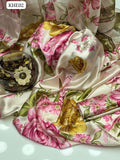 Soft Shamoze Silk Fabric Digital Flower Print Shirt And Trouser Along With Soft Silk Digital Print Dupatta 3 Pcs Dress