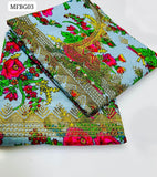Soft Swiss Marina Shirt Front Gala Tilla & Mirror Embroidery Work Shirt With Swiss Marina Tilla Embroidery Work Trouser 2Pc Dress