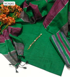 Sussi Khaddi Silk Plain Shirt With Sussi Khaddi Beautiful Shawl And Sussi Khaddi Leining Trouser 3Pc Dress With Beautiful Nik line