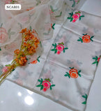 Soft Silk Fabric Digital Print Shirt With Organza Digital Print Dupatta 2Pc Dress