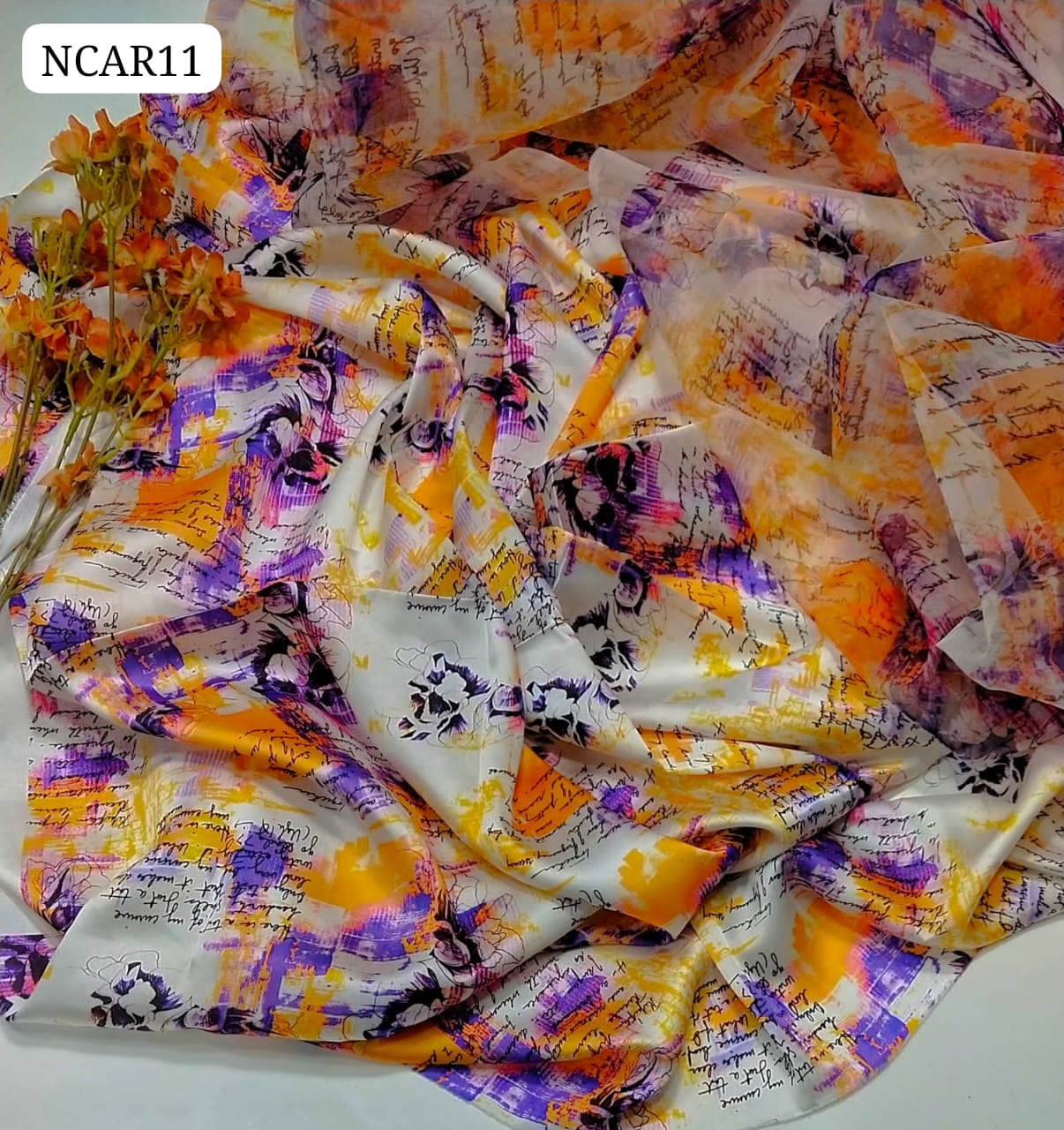 Soft Silk Fabric Digital Print Shirt With Organza Digital Print Dupatta 2Pc Dress