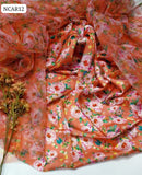 Soft Silk Fabric Digital Print Shirt With Organza Digital Print Dupatta 2Pc Dress