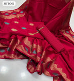 Jamawar Banarsi Work Shirt With Jamawar Banarsi Jucard Dupatta And Line Desgin Trouser 3Pc Dress