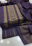 Sussi Fabric Karahi Cross Stitch 9Mm Computer Work Shirt With Sussi Self Jucard Dupatta And Sussi Self Jucard Trouser 3Pc Dress