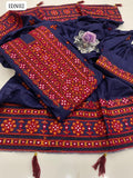 LINEN FABRIC AARI BALOCHI EMBROIDERY SHIRT WITH AARI PALLU EMBROIDERY ON LINEN DUPPATTA AND ARRI EMBROIDERY ON LINEN TROUSER 3PC DRESS