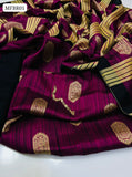 Sussi Fabric Jamawar Banarsi Work Shirt With Sussi Banarsi Jamawar Jucard Dupatta And Sussi Jamawar Plain Trouser 3Pc Dress