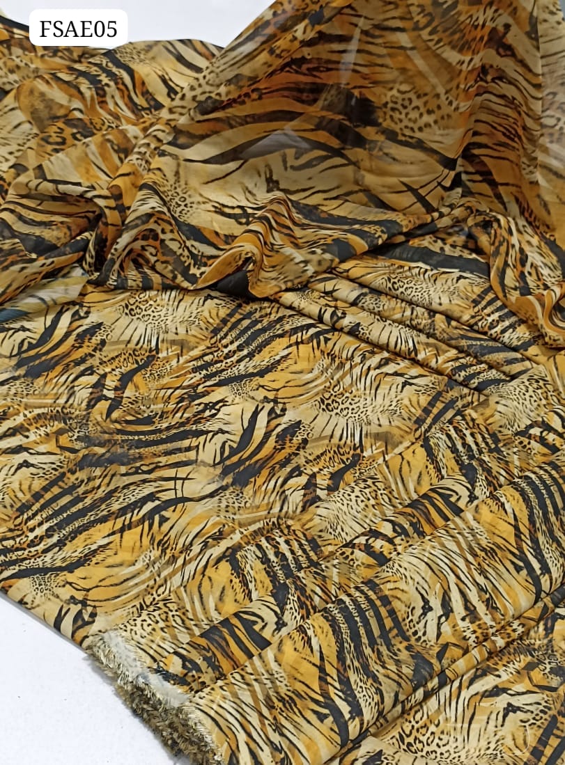 Monar Swiss Viscous Digital Print Shirt And Digital Print Trouser Along With Digital Print Chiffon Duppata 3Pc Dress