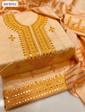 Shamray Sussi Karahi Cross Stitch 9Mm Work Shirt With Shamray Sussi Karahi Cross Stitch Dupatta And Shamray Sussi Embroidered Trouser 3Pc Dress